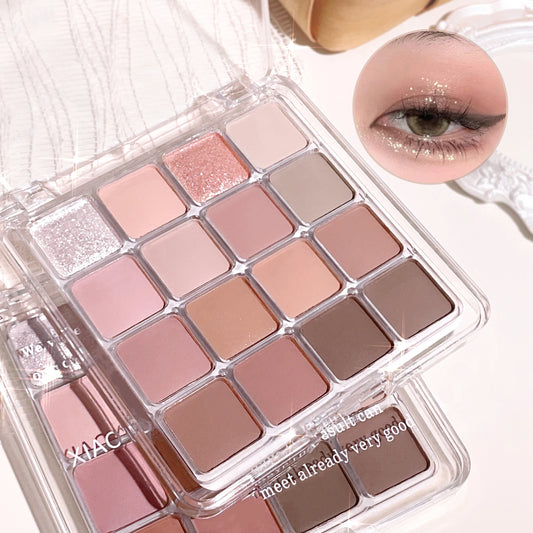 Versatile 16-Shade Eyeshadow Palette – Everyday to Glam Looks