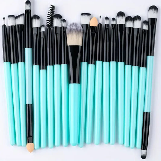 Full Makeup Brush Set – 20 pcs for Foundation, Eyeshadow, Contour & More- Light up your world, your way